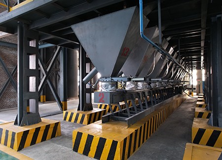 Calcination workshop mature coke silo